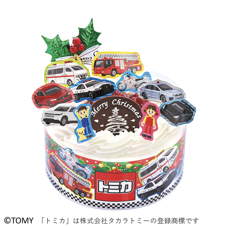 トミカクリスマスショートケーキ